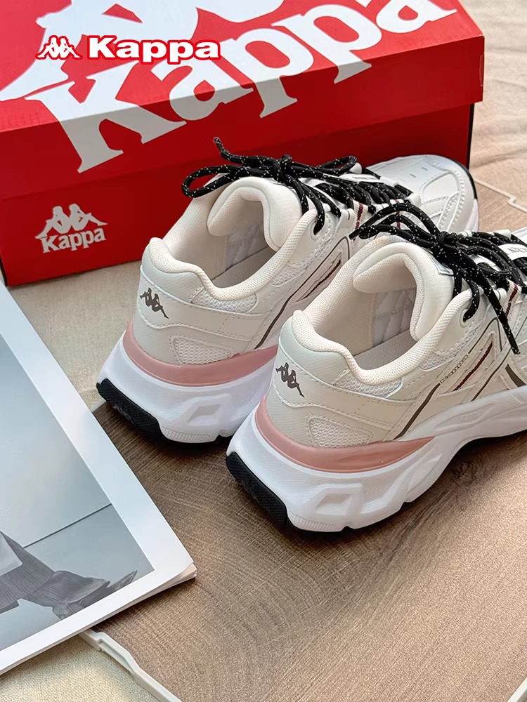 Giày bố nữ Kappa mùa đông 2025 mới đế dày tăng chiều cao giày thể thao đa năng nhẹ nhàng