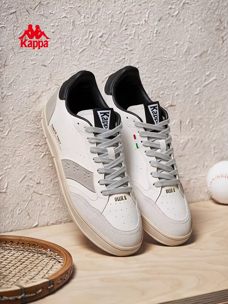 Giày thể thao Kappa nam mùa đông 2025 kiểu retro mới, tăng chiều cao, màu trắng, thời trang, đa năng