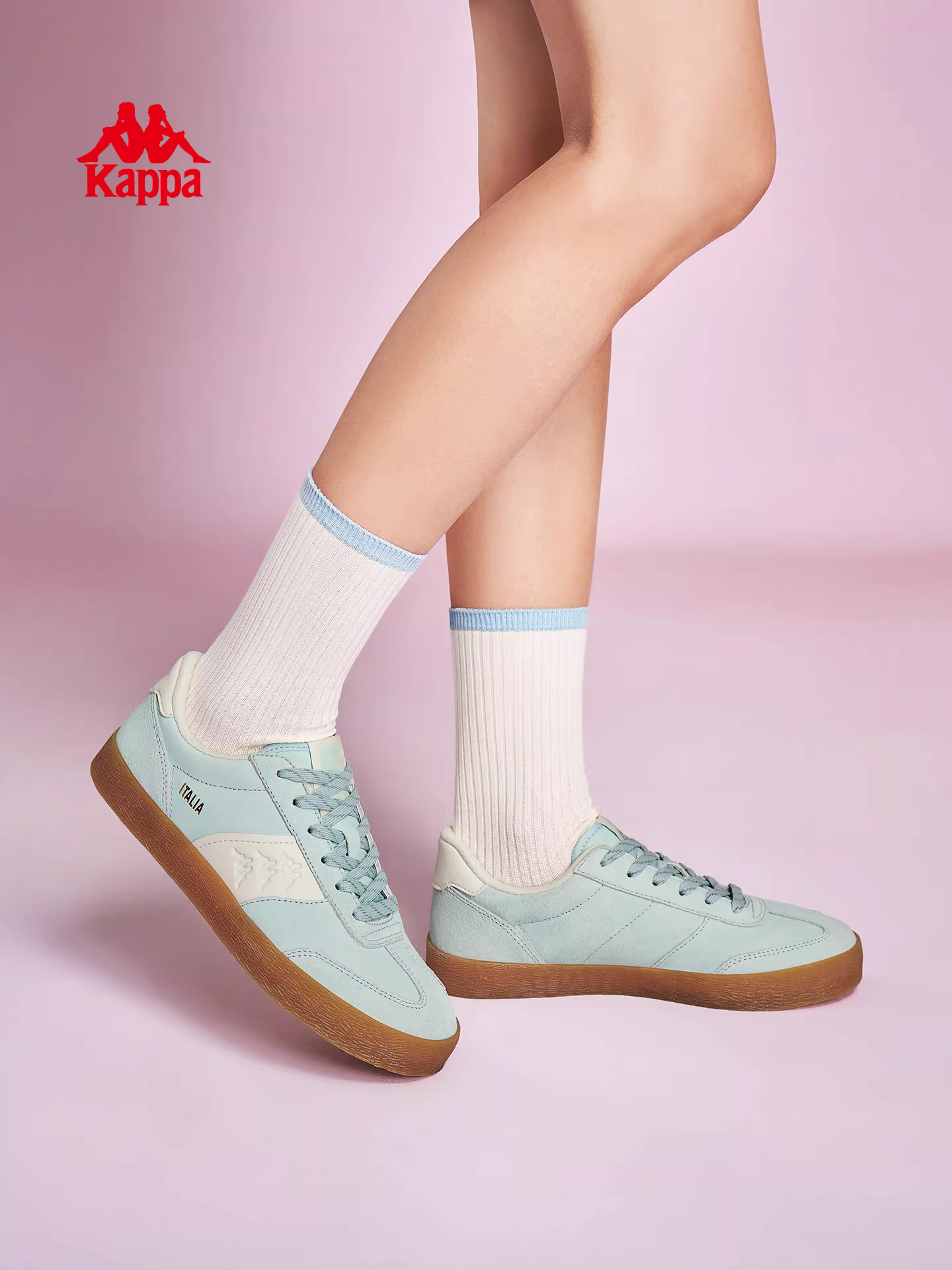 Giày thể thao Kappa retro Đức dành cho nữ, mùa đông 2025, kiểu dáng mới, đa năng, giày thể thao cổ thấp cổ điển.