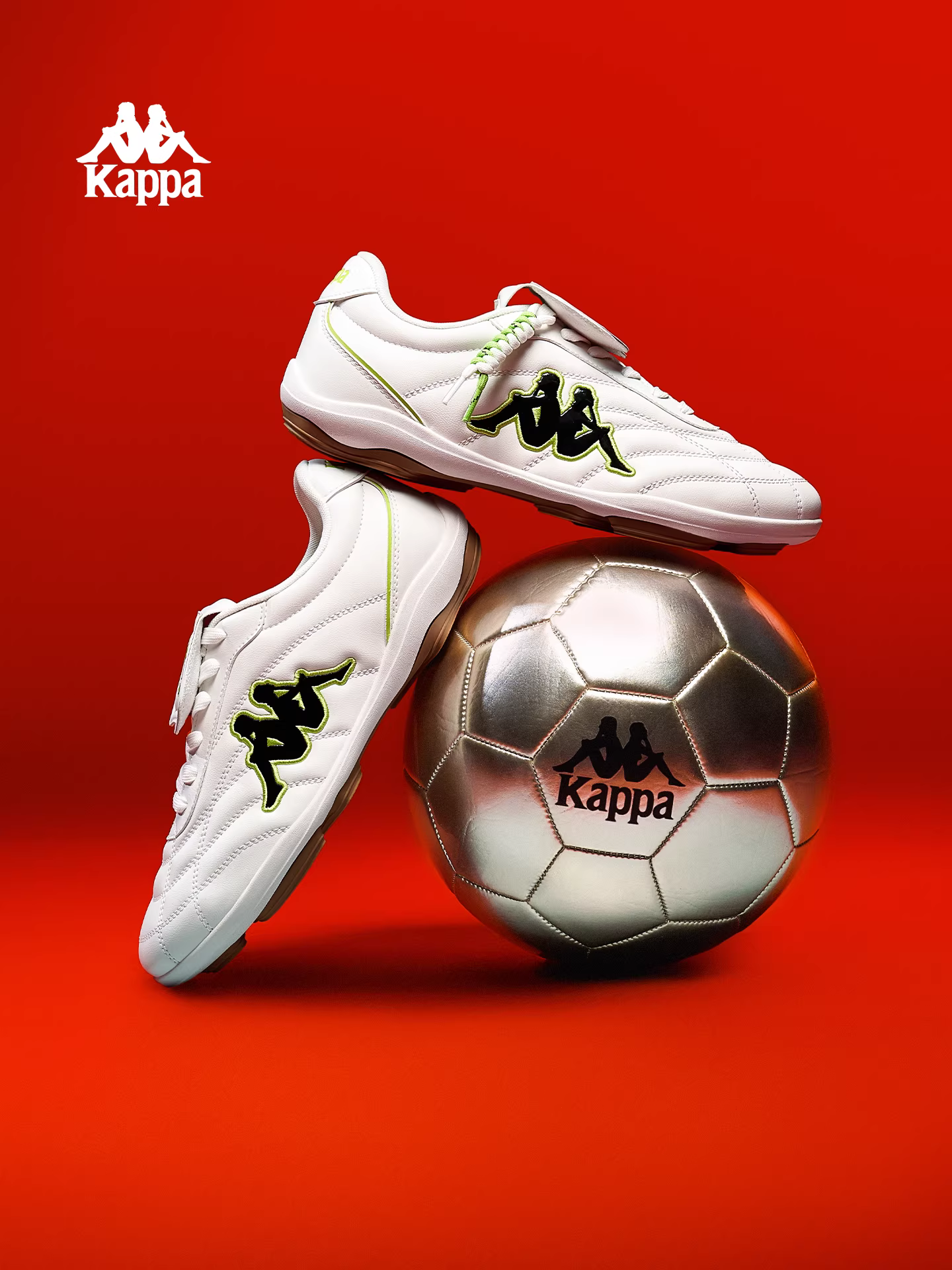 【Phong cách tương tự mùa hè】Giày tập luyện Kappa K90 2025 Giày bóng đá mới Giày thể thao thông thường kiểu cổ điển