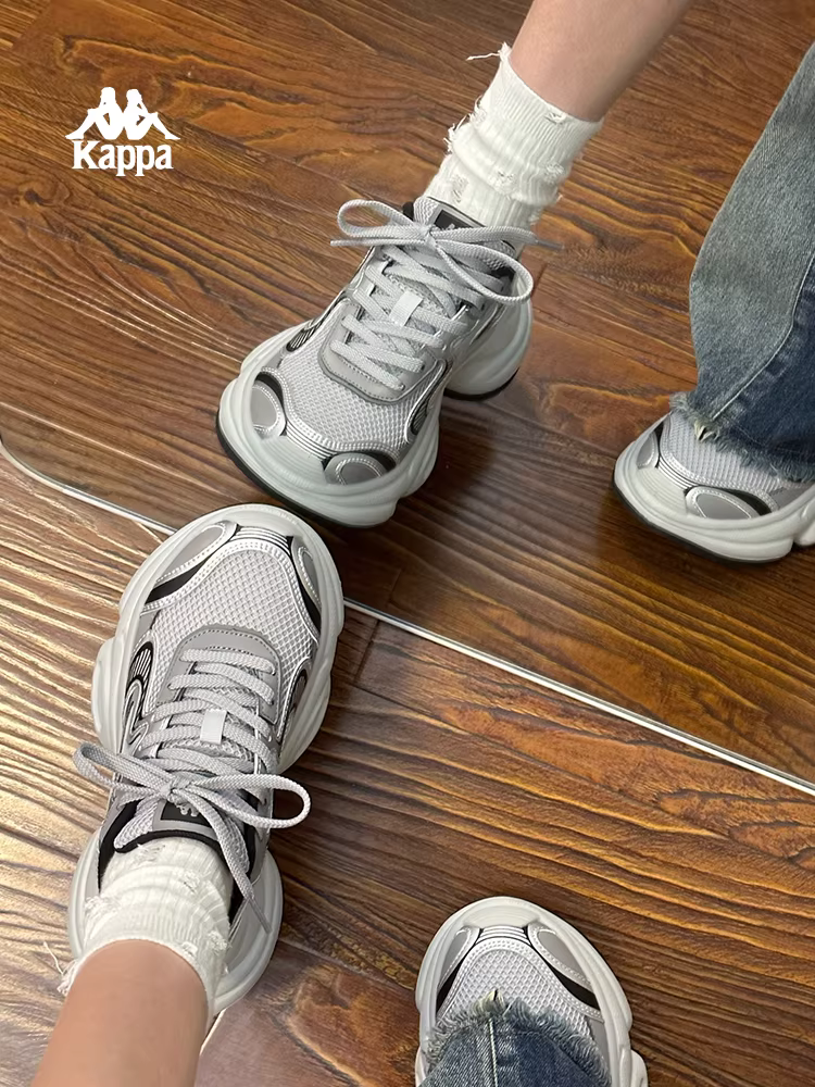 Giày thể thao đế dày kiểu bố Kappa nữ 2025 mới phong cách retro