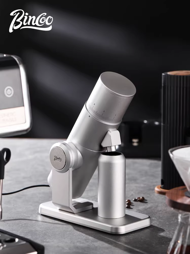 Máy xay cà phê điện Bincoo, lưỡi dao titan, máy xay cà phê espresso, máy xay cà phê hình nón, dùng cho thương mại nhỏ