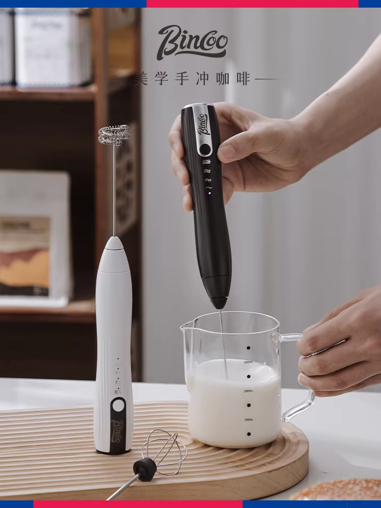 Máy đánh bọt sữa Bincoo, máy đánh bọt sữa điện gia dụng, máy trộn sữa, máy đánh bọt cà phê, máy đánh bọt cầm tay