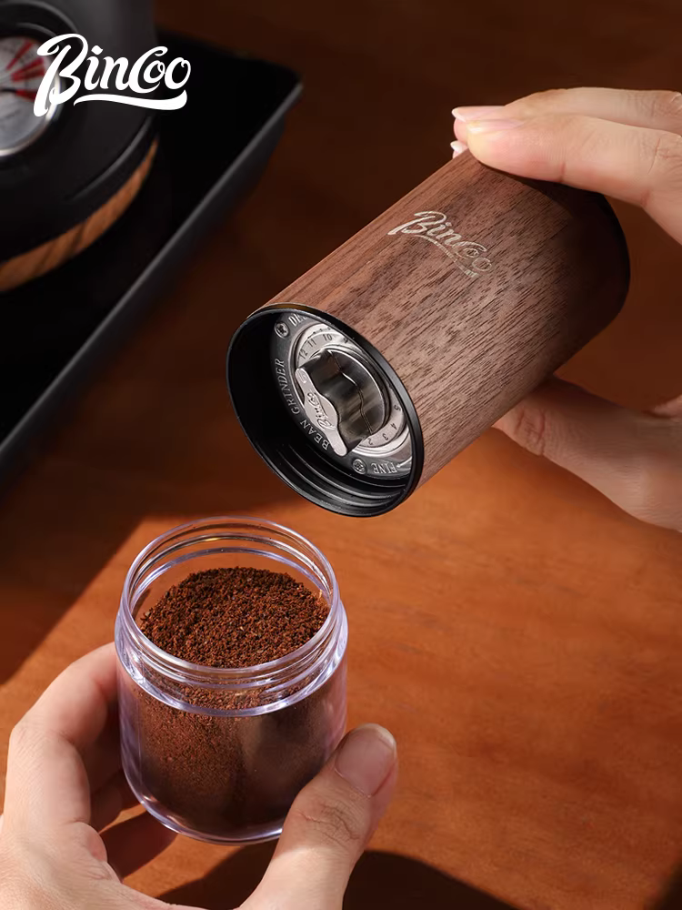 Máy xay cà phê cầm tay Bincoo, máy xay hạt cà phê, máy pha cà phê thủ công, máy xay cầm tay gia dụng, lõi thép