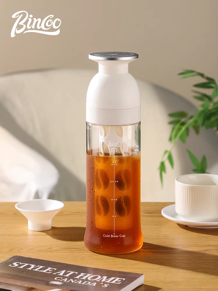 Ly cà phê lạnh Bincoo, bình giữ nhiệt Tritan mùa hè, cốc cà phê di động, bình trà lạnh mang đi