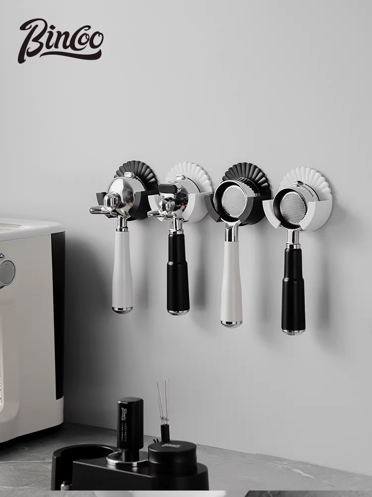 Giá để dụng cụ pha cà phê Bincoo, giá để đồ bằng nhựa, không cần khoan, 51/58mm, thiết bị pha cà phê espresso, đa năng