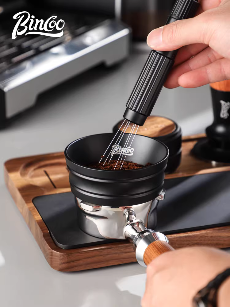 Vòng thu bột từ tính cho máy pha cà phê Bincoo, model cao cấp, chống bột bay, thiết bị Ý, vòng phân phối 51/58mm