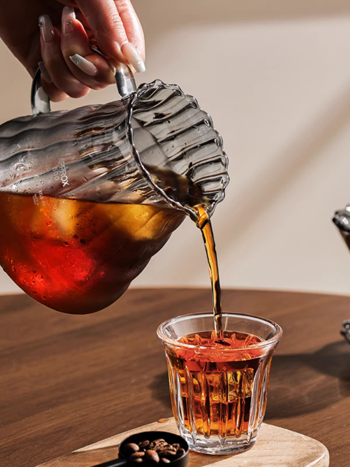 Bộ pha cà phê thủ công Bincoo, gồm bình pha cà phê bằng kính, cốc lọc, bình chia cà phê, máy xay cà phê cầm tay, dụng cụ pha cà phê, bộ đầy đủ.