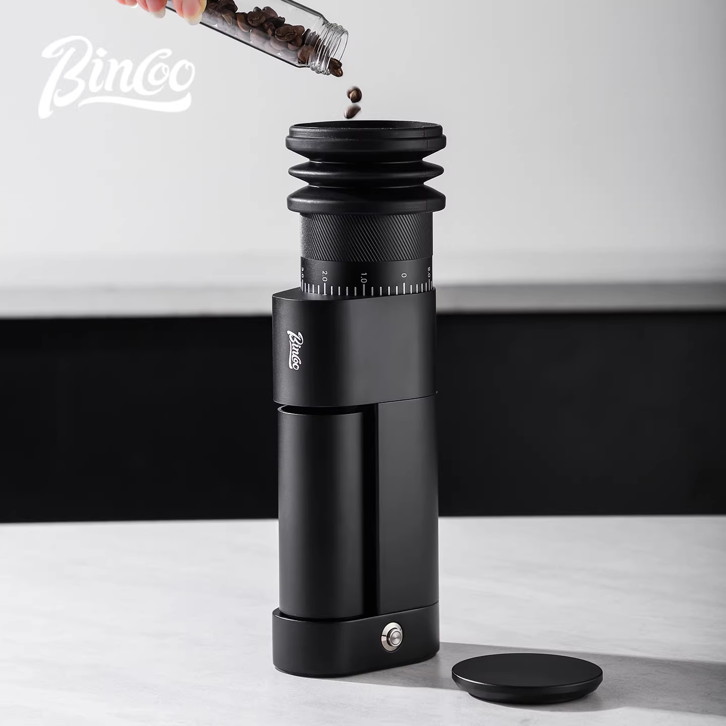 Máy xay cà phê điện Bincoo, máy xay cà phê espresso thủ công, máy xay cà phê hạt nhỏ gia đình, máy xay cà phê thương mại