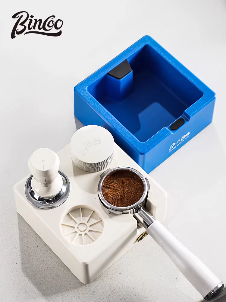 Bộ dụng cụ pha cà phê đa năng Bincoo gồm đế ép cà phê Ý, hộp đựng bã cà phê và máy ép cà phê