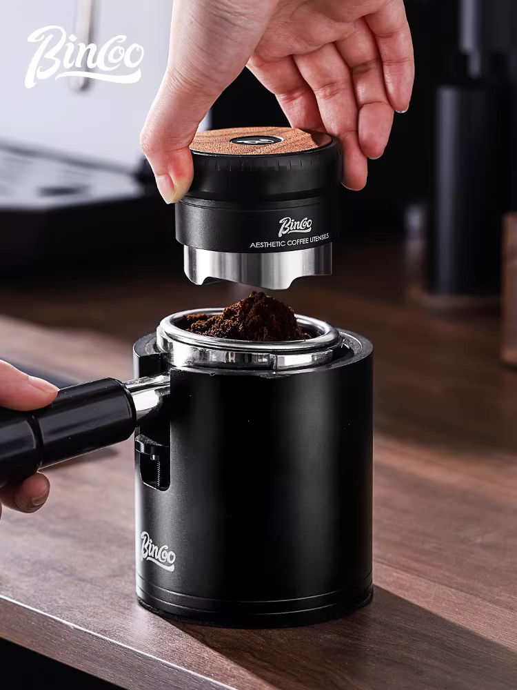 Dụng cụ phân phối bột cà phê tự trọng lực Bincoo 58mm, điều chỉnh độ cao, không cần chỉnh độ cao, kèm dụng cụ nén cà phê