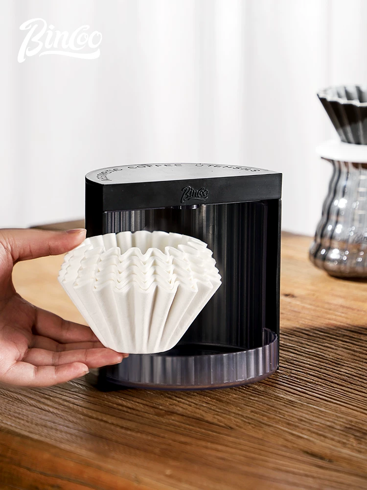 Giấy lọc bánh Bincoo hộp đựng giấy lọc cà phê pha bằng tay 155/185 giấy lọc nhỏ giọt giấy lọc origami chống bụi và chống ẩm