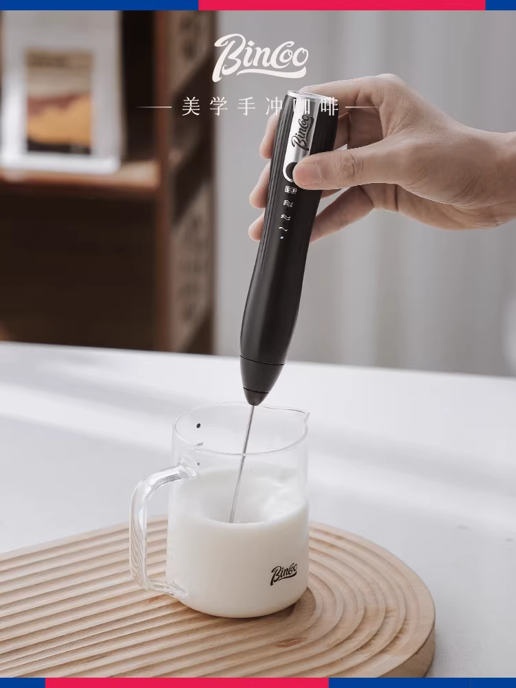 Máy đánh bọt sữa Bincoo, máy đánh bọt sữa điện gia dụng, máy trộn sữa, máy đánh bọt cà phê, máy đánh bọt cầm tay