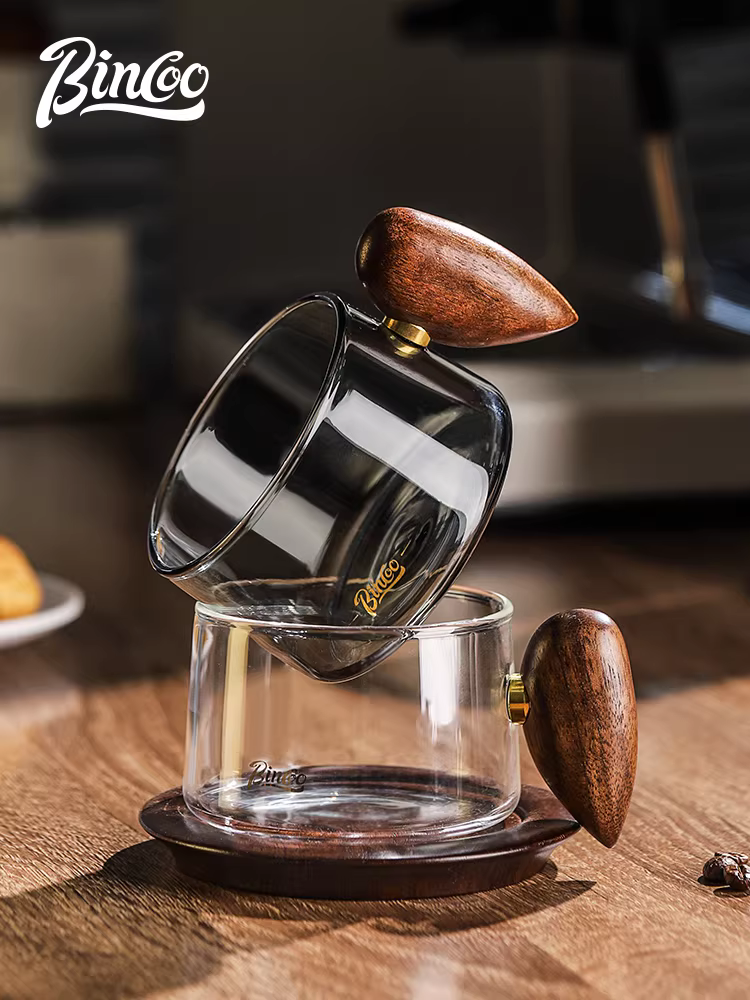 Bộ tách trà kiểu Nhật Bincoo, hộp quà trà chiều cao cấp kèm thìa, ly cà phê cao cấp