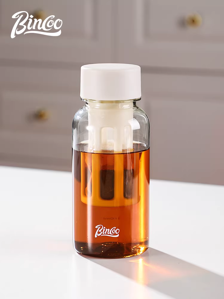 Cốc cà phê lạnh Bincoo, bình giữ nhiệt di động, bình pha cà phê lạnh, cốc nước, cốc Americano đá, dung tích lớn, chất liệu Tritan