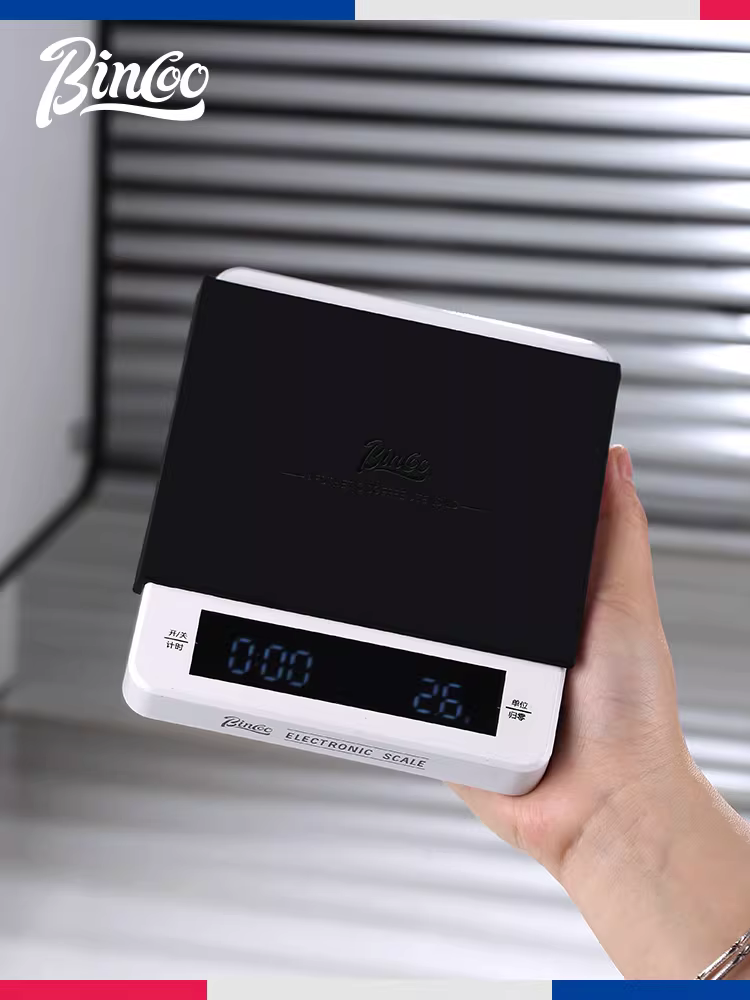 Cân điện tử cà phê đa chức năng Bincoo chịu nhiệt độ cao, chống thấm nước, chống trượt, thảm silicon hình vuông, chống sốc, chống va đập, chống mài mòn