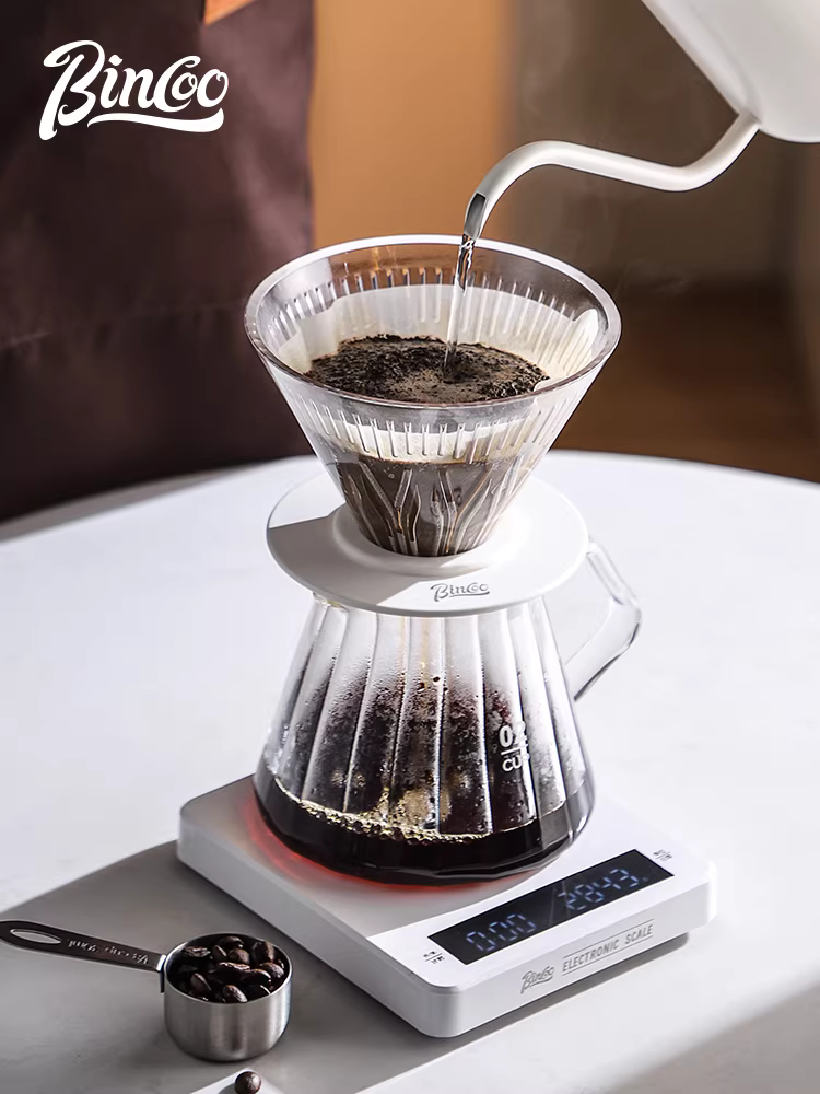 Bộ ấm pha cà phê thủ công Bincoo, máy xay cà phê cầm tay, dụng cụ xay bằng tay, bộ hoàn chỉnh di động cấp nhập môn