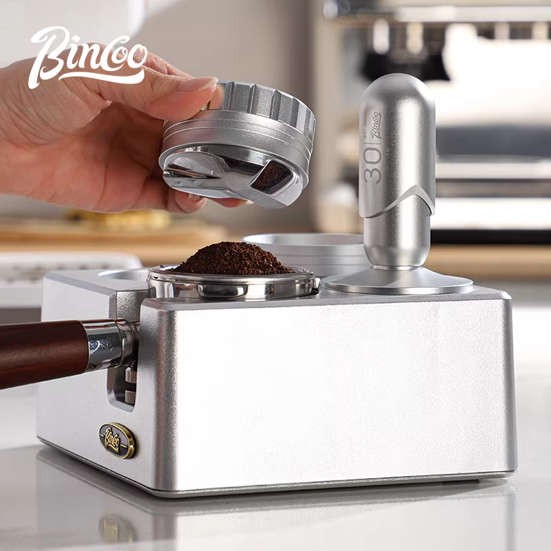 Bộ dụng cụ nén cà phê Bincoo có đế, bộ ba món, dụng cụ máy pha cà phê espresso 51mm/58mm