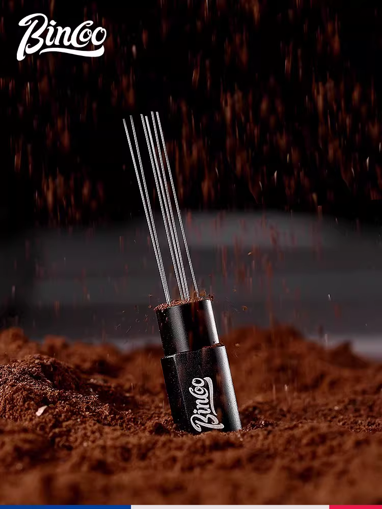 Kim phân phối bột cà phê từ tính Bincoo làm tan các cục bột và phân phối bột đều, kim phân phối bột cà phê espresso bằng hợp kim nhôm.