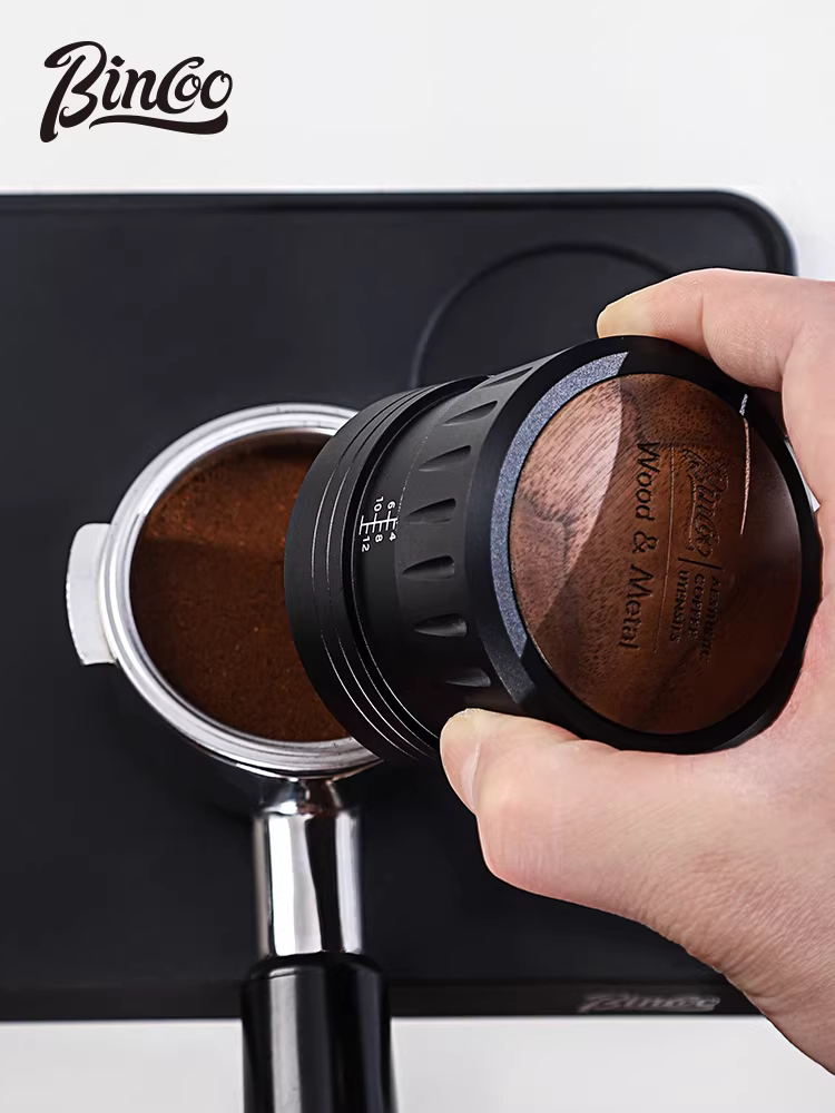 Dụng cụ phân phối bột cà phê Bincoo kiểu Ý, tích hợp chức năng đầm cà phê, chiều cao điều chỉnh được 58mm
