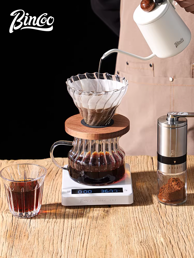 Bộ dụng cụ pha cà phê thủ công Bincoo Glass Sharing Pot, cốc lọc cà phê, dụng cụ pha cà phê tại nhà, bình lọc cà phê