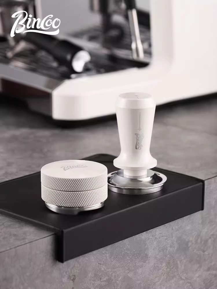 Dụng cụ nén cà phê Bincoo, tay cầm kiểu Ý có ren đàn hồi, kích thước 51/58mm