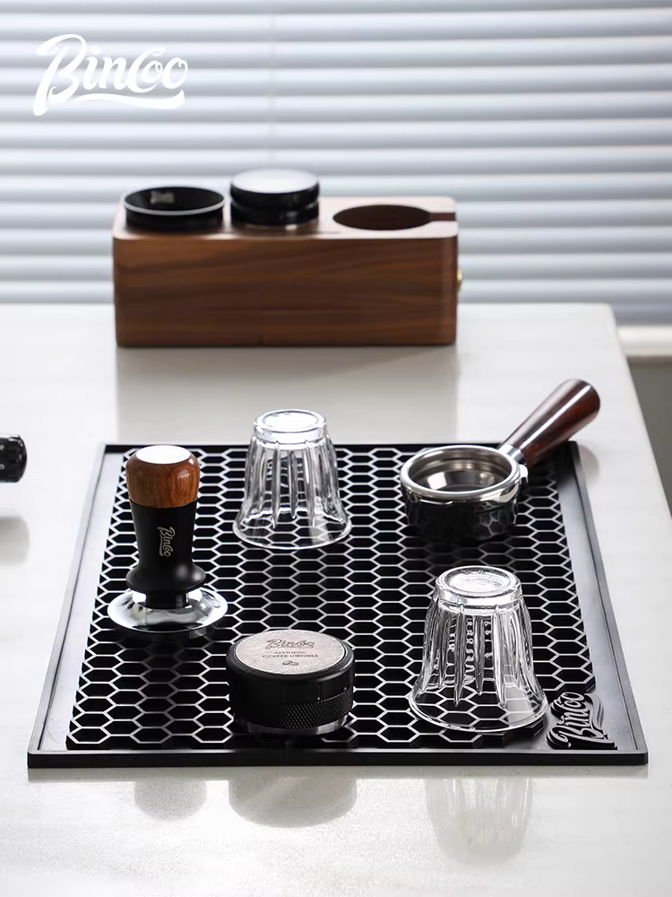 Tấm lót quầy bar cà phê dày dặn Bincoo, dụng cụ pha cà phê, thảm thoát nước cho moka pot, thảm để đồ, thảm chống trơn cho quán trà sữa