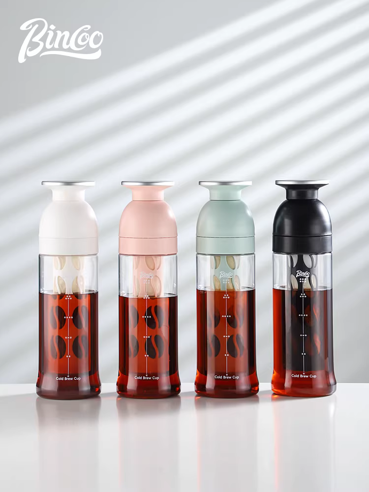 Ly cà phê lạnh Bincoo, bình giữ nhiệt Tritan mùa hè, cốc cà phê di động, bình trà lạnh mang đi