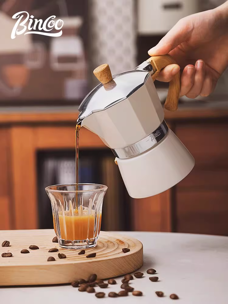 Bộ pha cà phê Bincoo Moka nhỏ, bếp điện gốm, máy pha cà phê bằng tay, máy pha cà phê espresso, van đơn