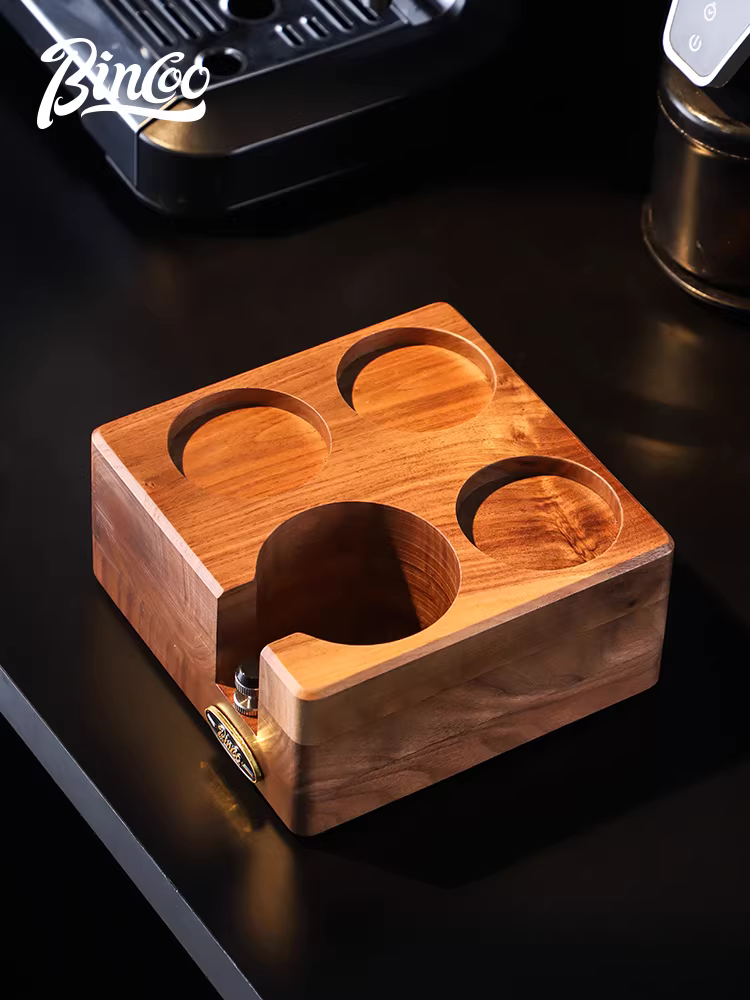 Bộ dụng cụ đa năng bằng gỗ nguyên khối Bincoo, phụ kiện máy pha cà phê espresso, dụng cụ lưu trữ, nhà phân phối