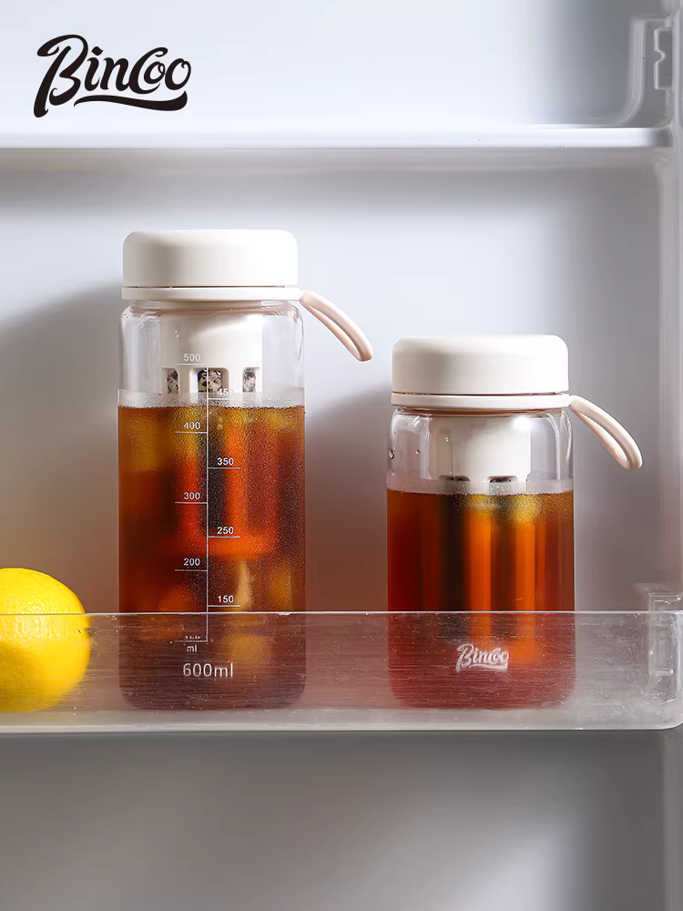 Cốc pha cà phê lạnh Bincoo, bình pha cà phê lạnh dung tích lớn dùng cho gia đình, bình pha trà lạnh, bình pha cà phê lạnh, bình lọc đá, cốc nước di động.
