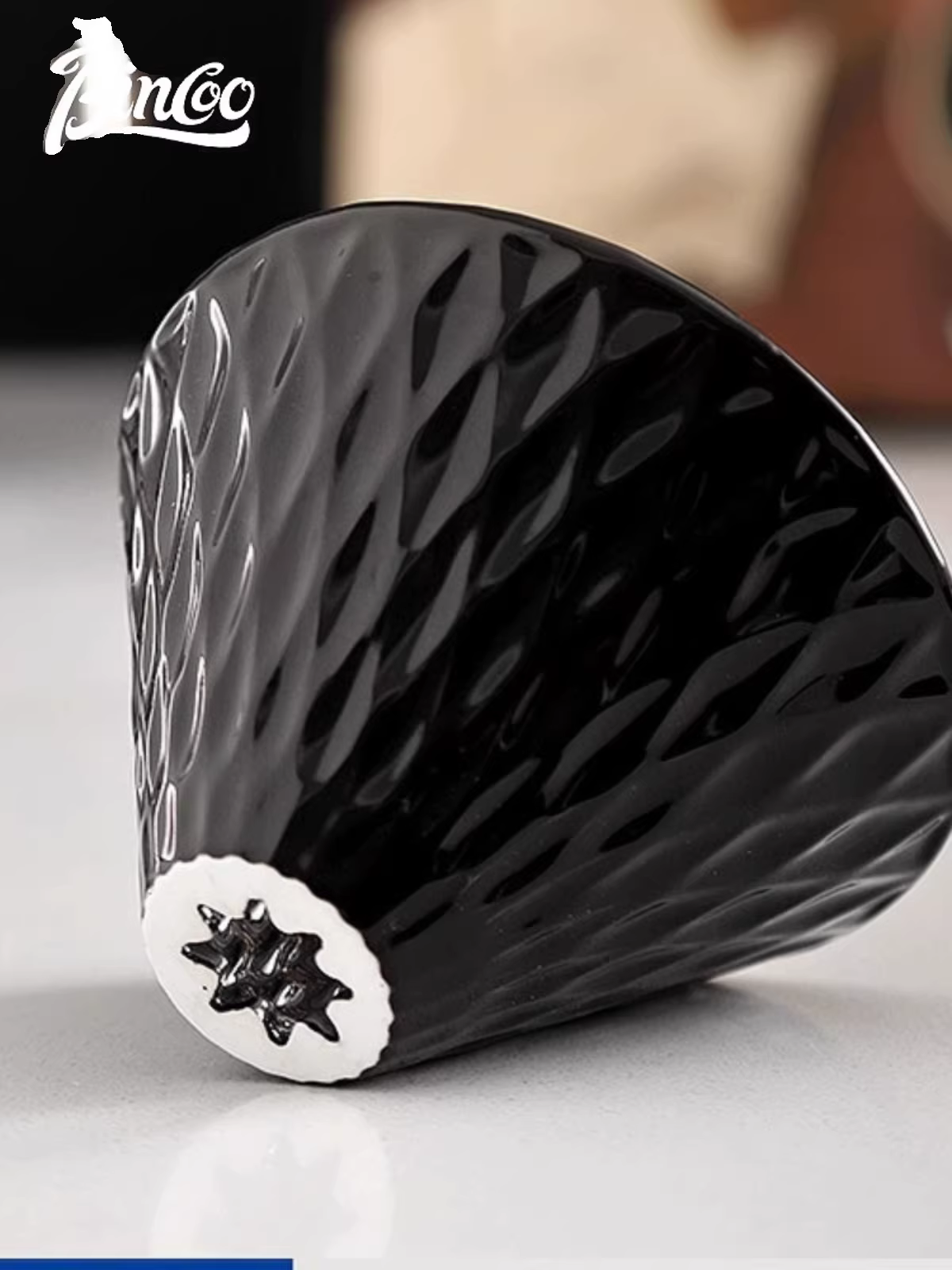 Cốc lọc cà phê kiểu đổ nước Bincoo, giấy lọc cà phê, cốc lọc gốm V60, cốc lọc dùng chung, bộ lọc dùng cho gia đình