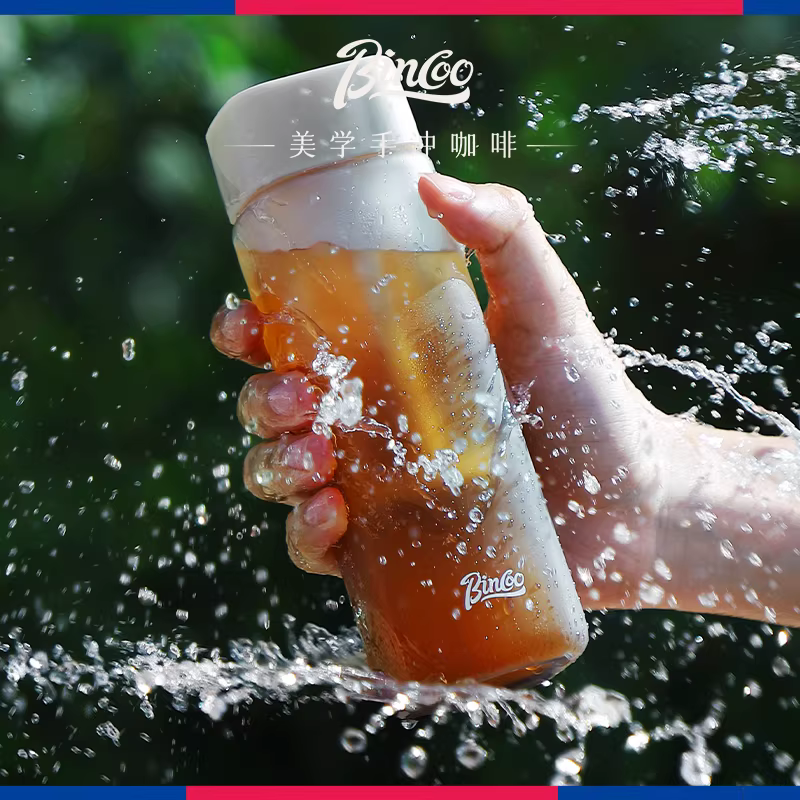 Cốc pha cà phê lạnh Bincoo, cốc pha cà phê lạnh di động, cốc nước Tritan, bình pha cà phê lạnh, bình pha trà lạnh