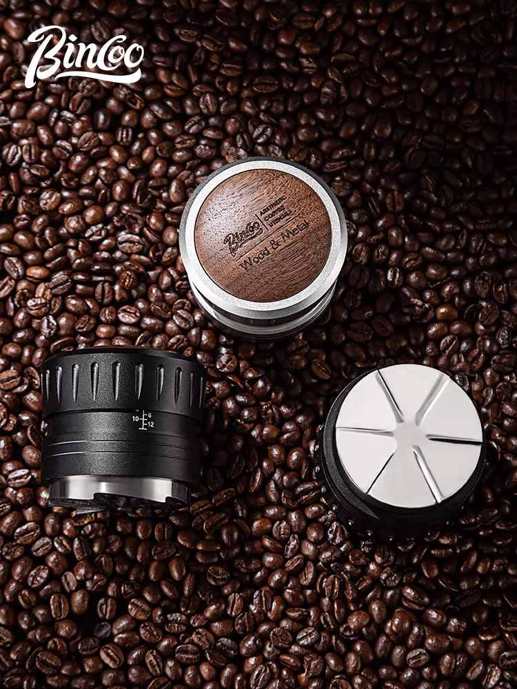 Dụng cụ phân phối bột cà phê Bincoo kiểu Ý, tích hợp chức năng đầm cà phê, chiều cao điều chỉnh được 58mm