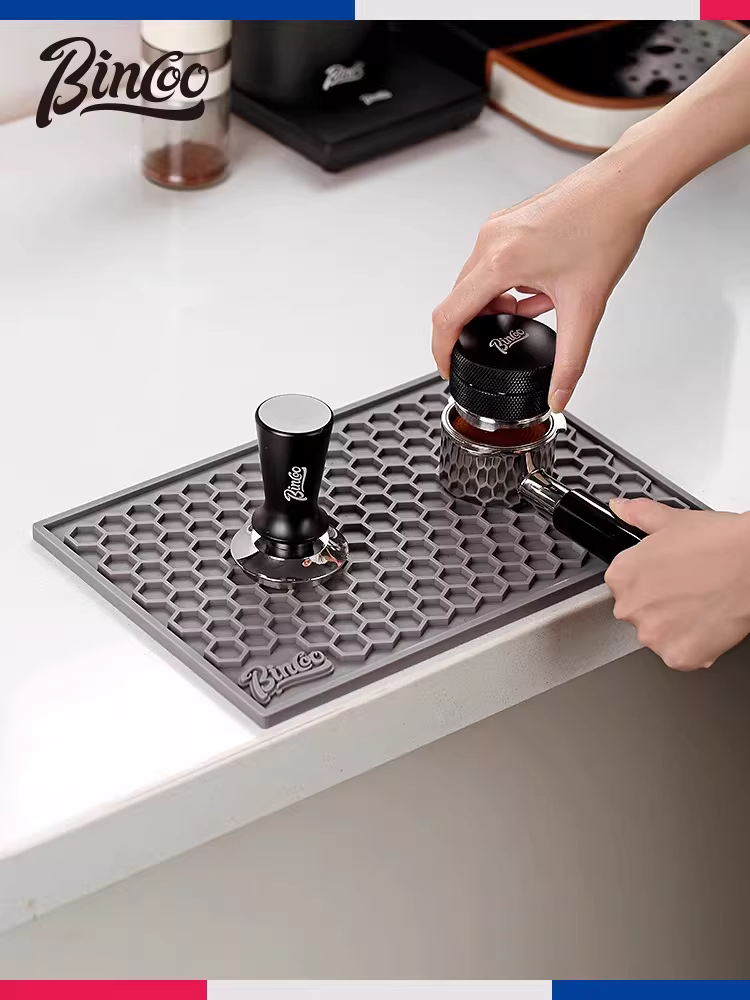 Tấm lót đa năng cho quầy bar cà phê Bincoo, dụng cụ phân phối bột, hộp đựng bã cà phê, thảm đựng phụ kiện máy pha cà phê