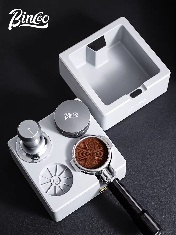 Bộ dụng cụ pha cà phê đa năng Bincoo gồm đế ép cà phê Ý, hộp đựng bã cà phê và máy ép cà phê