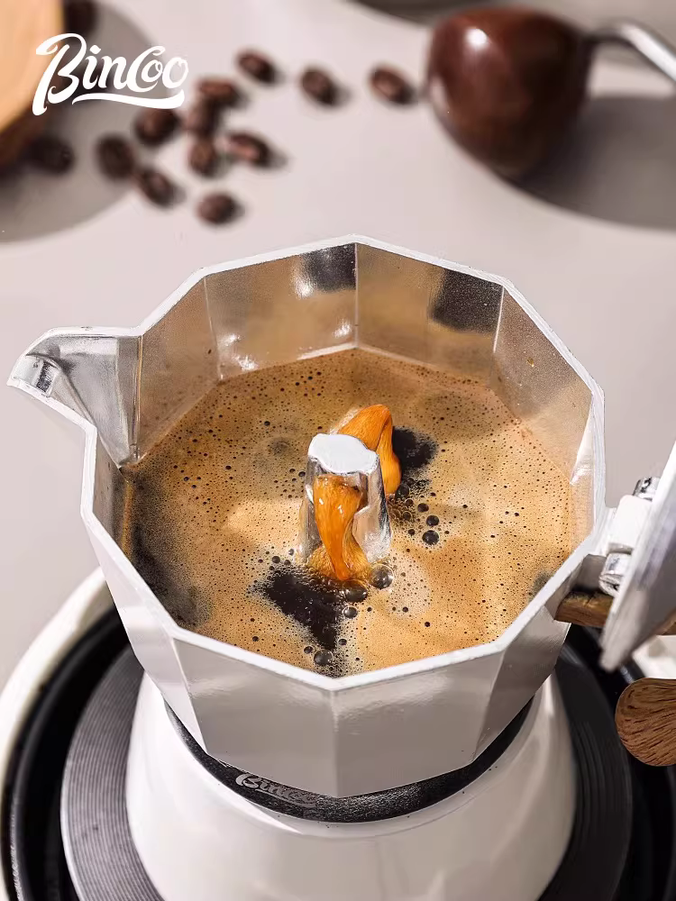 Bộ pha cà phê Bincoo Moka nhỏ, bếp điện gốm, máy pha cà phê bằng tay, máy pha cà phê espresso, van đơn