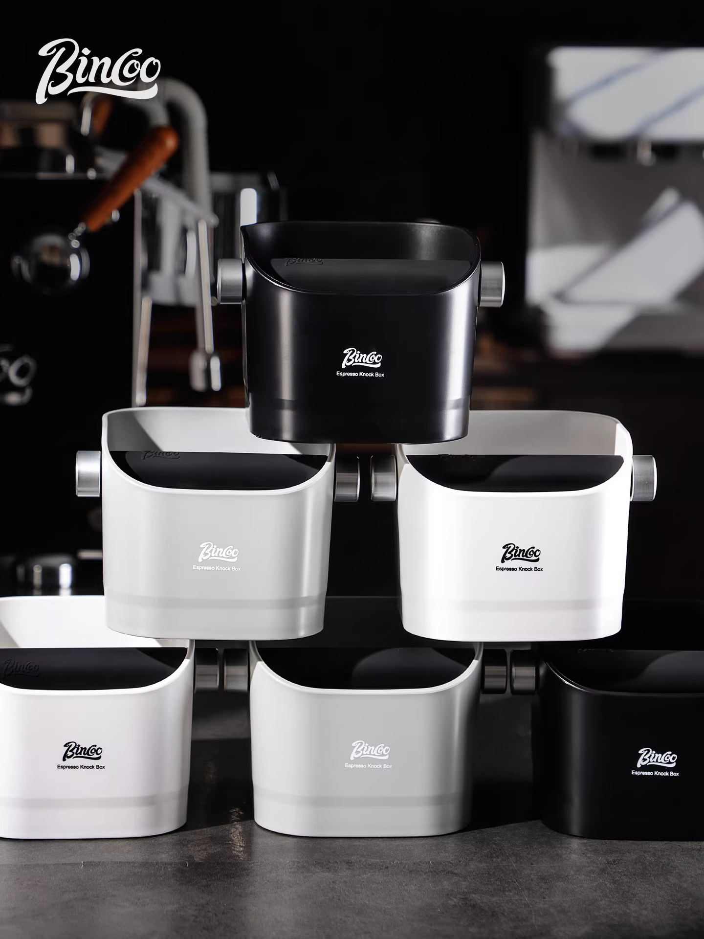 Hộp đựng bã cà phê Bincoo, hộp đựng bã cà phê nhỏ cho quầy bar gia đình, dụng cụ đựng bã cà phê, hộp đựng bã cà phê kiểu Ý.