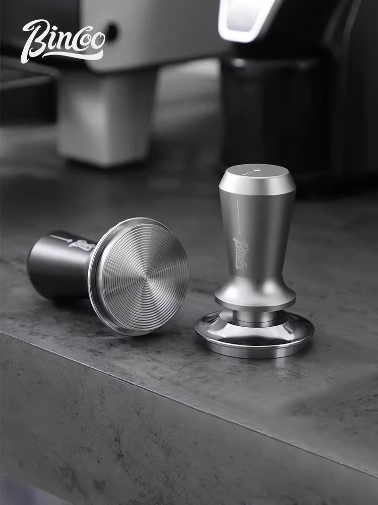 Dụng cụ nén cà phê Bincoo đa năng, kiểu búa đàn hồi, 51/58mm, lực nén không đổi, thép không gỉ, kiểu Ý