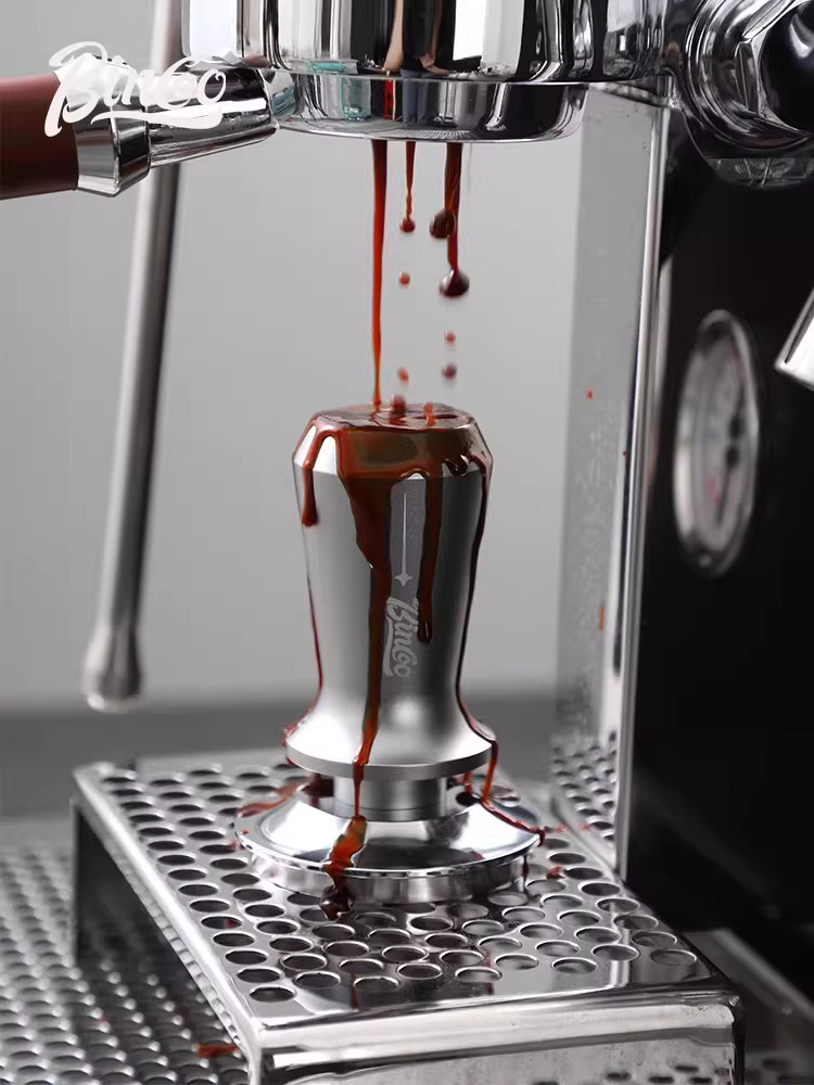 Dụng cụ nén cà phê Bincoo đa năng, kiểu búa đàn hồi, 51/58mm, lực nén không đổi, thép không gỉ, kiểu Ý