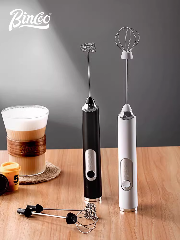 Máy đánh bọt sữa điện Bincoo, máy đánh bọt sữa cà phê, máy đánh bọt sữa cầm tay, máy đánh trứng tự động gia dụng