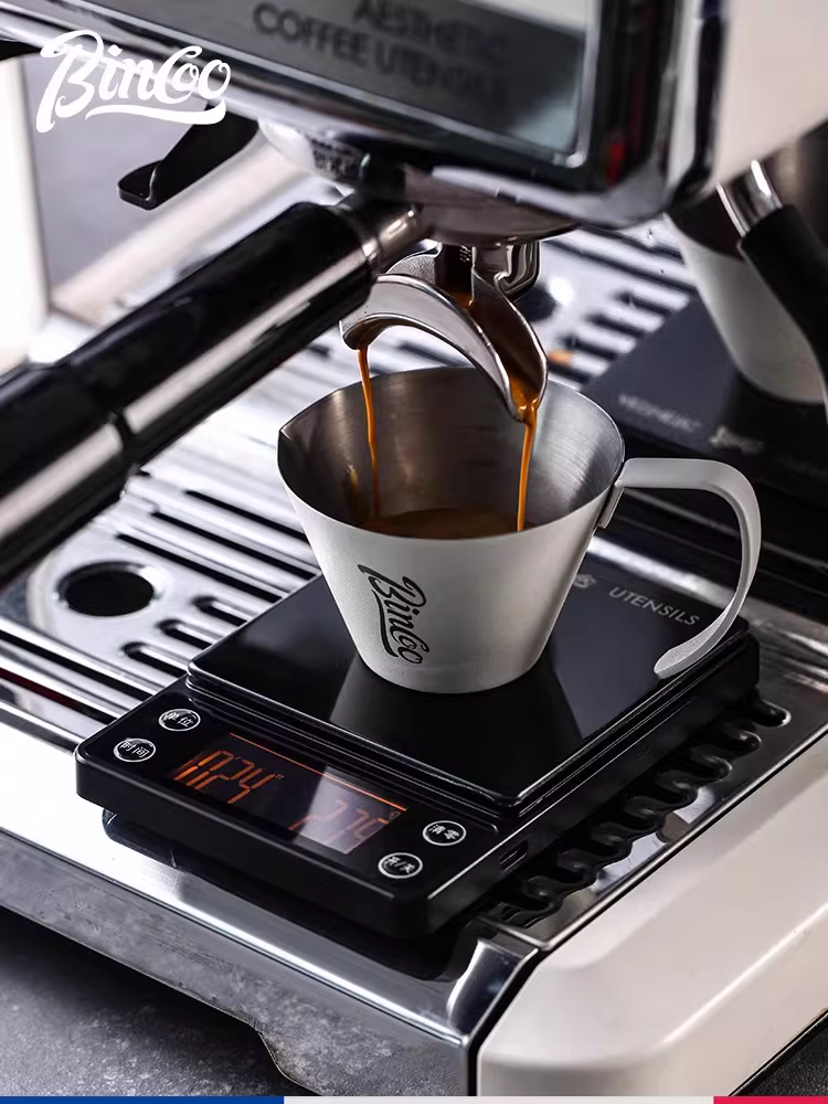 Cân điện tử pha cà phê thủ công Bincoo, đặc biệt để hẹn giờ, cân cà phê mini cầm tay thông minh có thể sạc lại, phong cách Ý