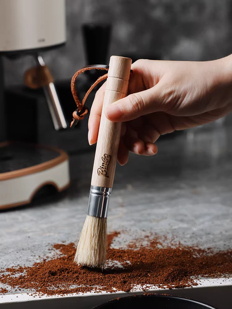 Bàn chải vệ sinh máy xay cà phê Ý Bincoo, bàn chải vệ sinh mặt bàn, bàn chải mềm, bàn chải vệ sinh bột cà phê