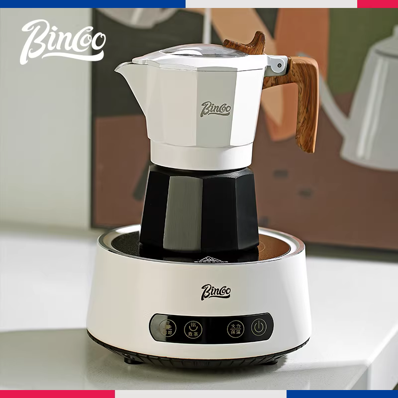 Bếp điện gốm sứ đặc biệt Bincoo Moka pot, kích thước nhỏ, giá trị thẩm mỹ cao, bếp điện gia dụng đa chức năng để pha cà phê và đun nước.