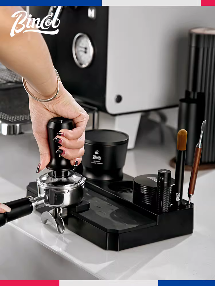 Bộ dụng cụ pha cà phê Bincoo: đế ép cà phê, dụng cụ ép cà phê đàn hồi, dụng cụ phân phối bột cà phê, giá đỡ dụng cụ pha cà phê 51/58mm