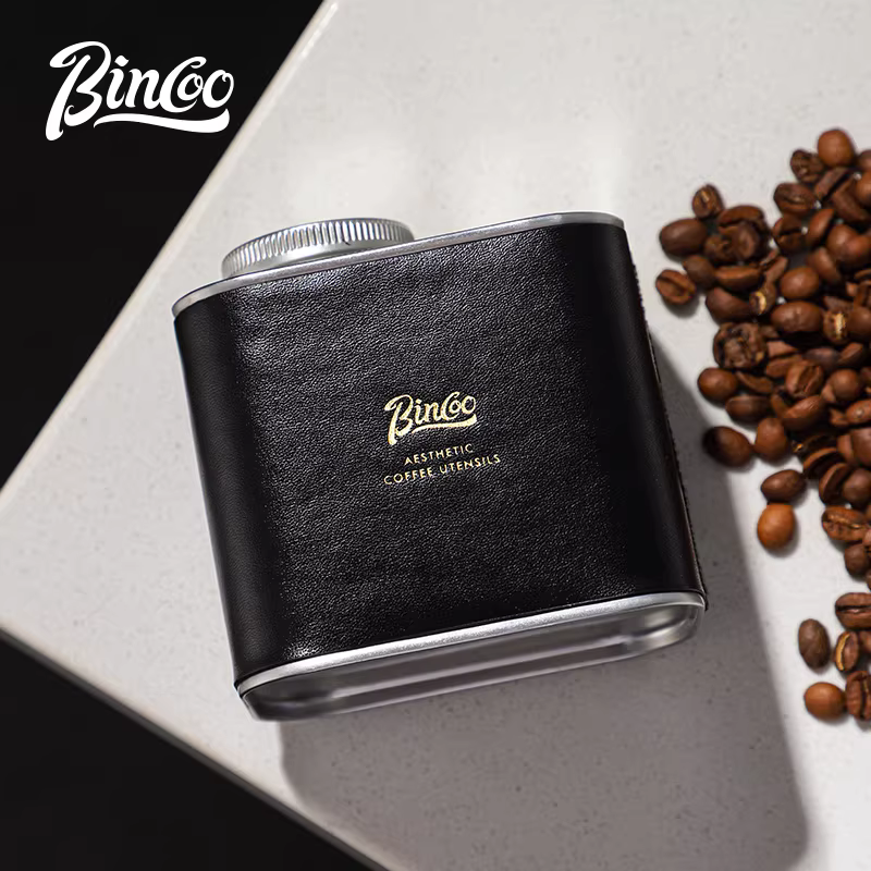 Hộp đựng cà phê Bincoo kín khí, có van một chiều, hộp thiếc chân không để bảo quản bột cà phê.