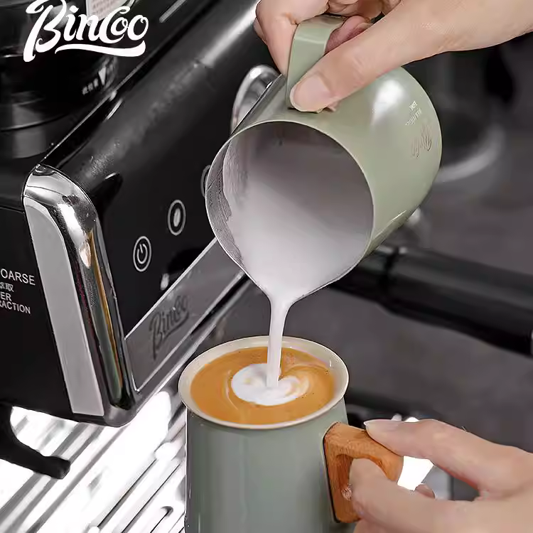 Ly cà phê Bincoo, ly espresso 150ml, chất liệu gốm sứ, kiểu dáng đơn giản phong cách châu Âu, dùng pha cà phê thủ công kiểu Ý.