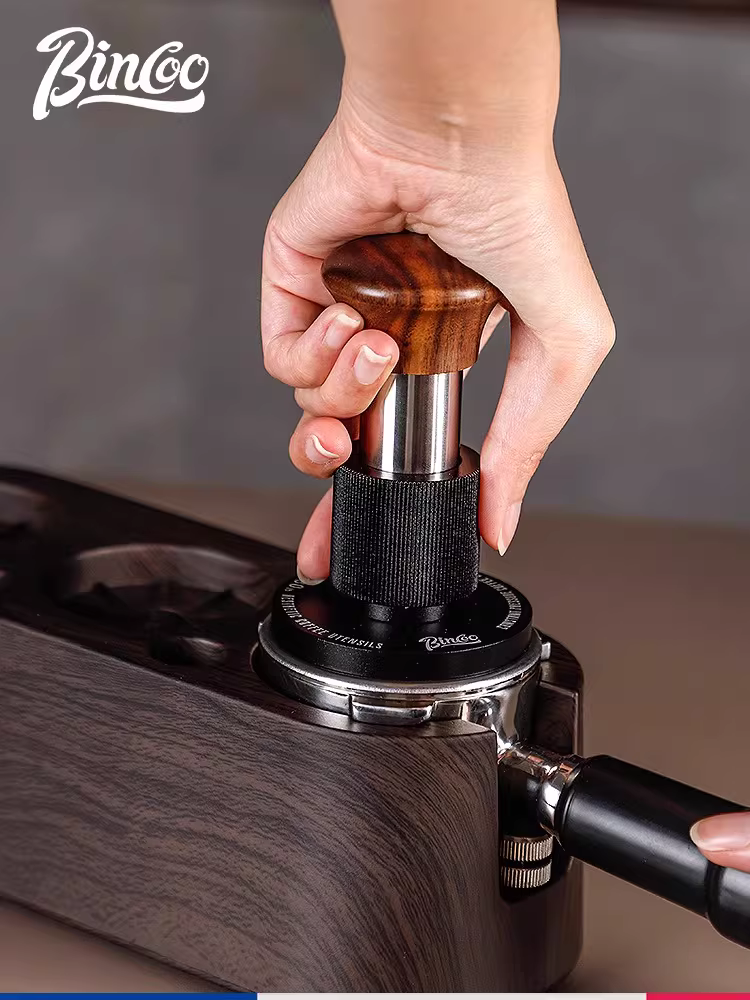 Bộ dụng cụ nén cà phê Bincoo Impact Tamper, lực nén không đổi 30 lbs, dụng cụ nén cà phê Ý 51/58mm, bộ ba dụng cụ phân phối bột