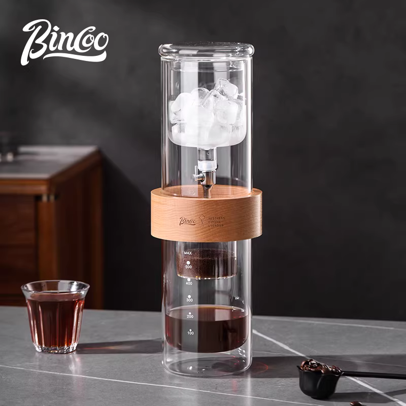 Bình pha cà phê đá Bincoo, bình pha cà phê bằng thủy tinh, bình pha cà phê lạnh, bình pha cà phê kiểu nhỏ giọt, bình pha cà phê đá dung tích lớn, pha cà phê thủ công dùng cho gia đình