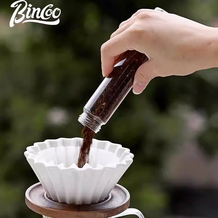 Hộp đựng cà phê Bincoo có nắp đậy kín, giá trưng bày, hộp đựng từ tính, van xả một chiều, bình chiết rót di động, bình giữ mùi thơm